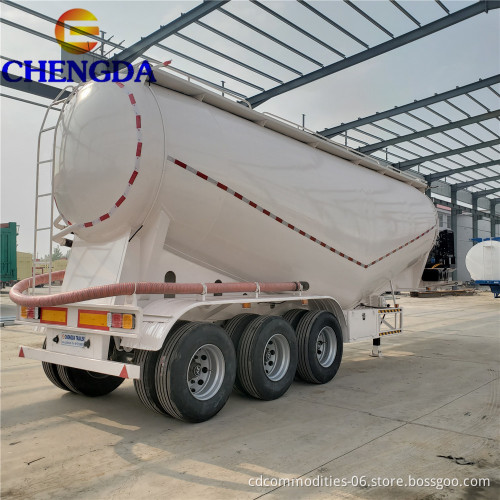 Chengda 12M3/Minute Bohai  Brand Weichai Diesel Engine Bulk Cement Semi Trailer For Sale